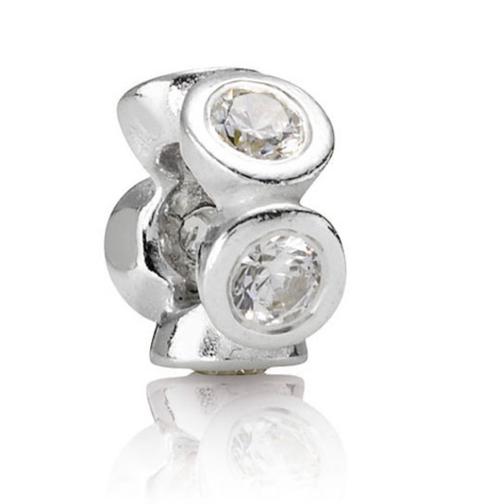 Authentic Retired PANDORA Lights Clear CZ Spacer